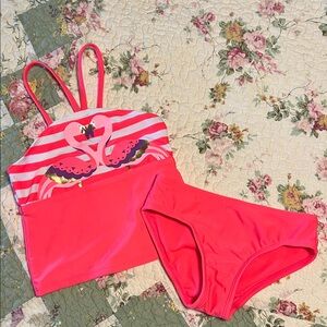 Cat & Jack Pink Flamingo Bikini Set